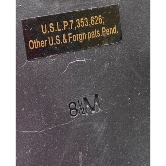 Guess Black Glitter Fabric Platform Heels With Back Zipper & Ankle Strap 8.5M - Picture 5 of 16